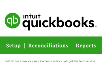 setup quickbooks online and do bookkeeping professionally