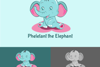do a cute character, mascot, animal cartoon logo
