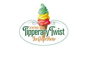 design unique ice cream logo for you