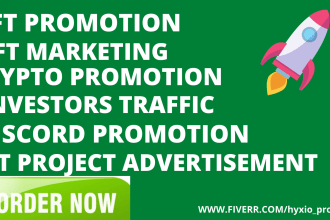 promote and advertise your website, crypto, nft, bitcoin, opensea, discord