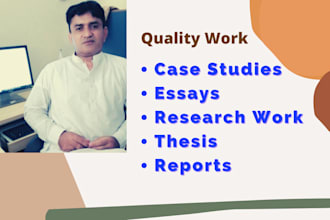 provide quality case study, researched essays and reports apa, mla