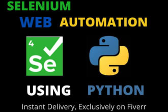 do selenium based web automation and web scraping with python