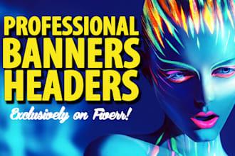 design a professional website banner or header
