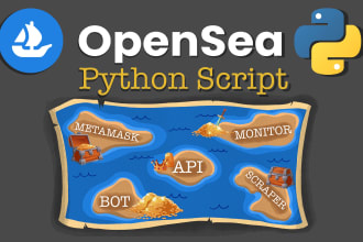 create a python script or bot for opensea