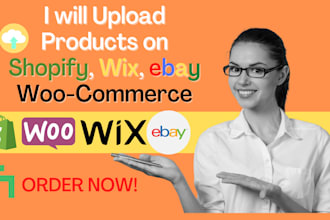 do bulk listing product uploading on shopify, wix, ebay