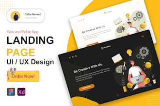 Best Price!  do landing page UI UX design in figma or xd