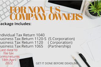 prepare tax return forms 1040 , 1065 , 1120 and schedule c