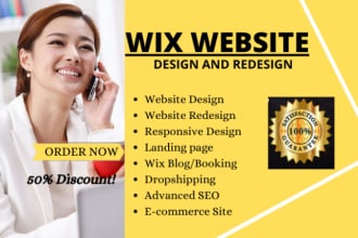 build wix website design, wix website redesign, wix booking