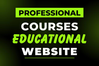 build professional educational school, college, academy university website