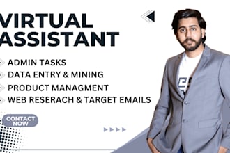 be your virtual assistant for data entry, b2b leads, and targeted emails