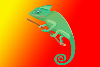 design creative luxury chameleon logo in very short time