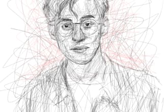 turn picture to amazing abstract scribble art