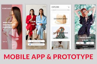 create mobile app ui and prototype