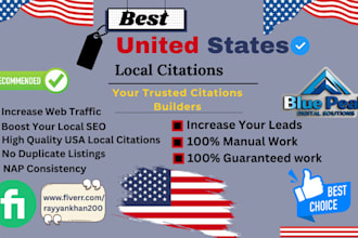 do 350 best USA local citations for local seo