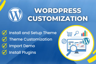 install wordpress theme, setup theme and upload demo