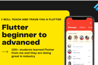 teach and train you a flutter beginner to advanced