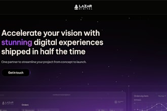 build interactive, modern nft website or nft landing page