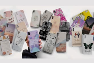 create custom HQ phone case design in 5 hours