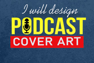 design a podcast cover art and podcast logo