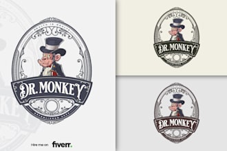 do creative hand drawn vintage retro hipster rustic logo design