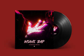 design rap cover or album cover art