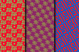 create seamless monogram pattern design