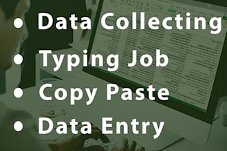 do content writing, typing work, image to pdf, doc or excel