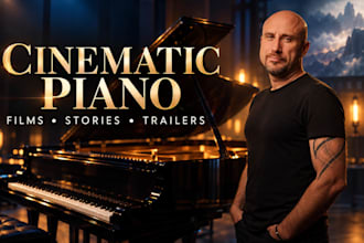 compose cinematic piano music for films, videos and storytelling