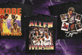 design a crazy 90s vintage bootleg rap tee shirt old school