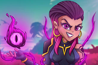 design unique custom drawn gaming cartoon youtube thumbnail