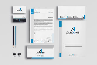 design logo, business cards, letterhead, and stationery items