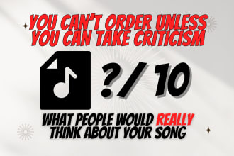provide music rating, analysis, and industry advice
