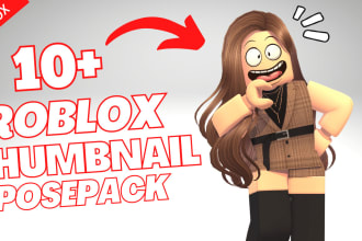 make 10 transparent roblox poses for your youtube thumbnail