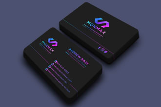 do modern minimalist luxury business card design for you