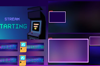 design amazing  overlays for twitch