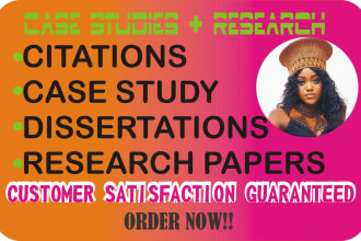 assist in case study analysis, business research and articles