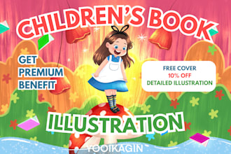 do children story book illustration and illustrator