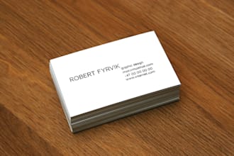 create a stylish business card for you