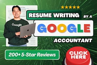 write a professional accounting resume, cover letter, and linkedin