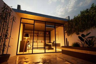 design interior and exterior render 2d 3d