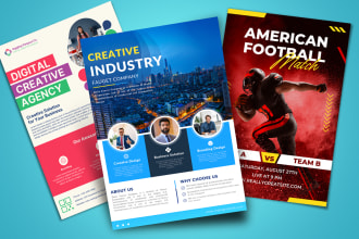 design promotional business real estate corporate sports flyer