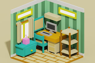 make a voxel scene, character, asset and anything u want