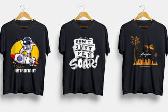 do custom trendy typography bulk t shirt design and mockup
