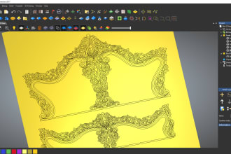 do any cnc 3d relief design with drawing and stl format
