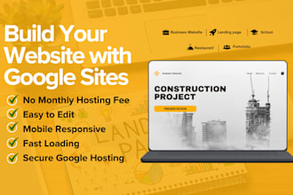 design a professional google sites website for you