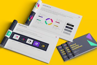 do logo design, brand book, branding guideline, brand bible, and brand manual