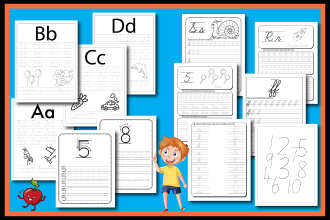 design handwriting books activity books for children and adult for KDP