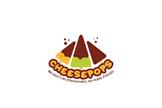 do modern unique better cheese cake pops logo fast delivery