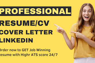 provide professional resume writing, cv writing services
