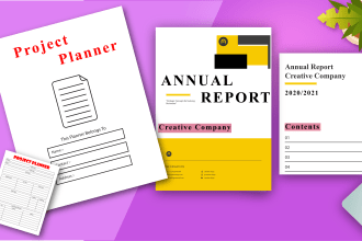 design a unique custom planner, calendar, journal, or flyer